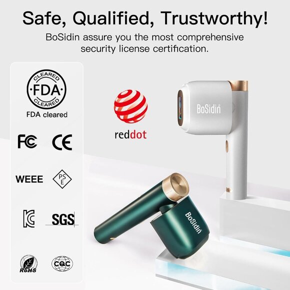 Laser Hair Removal, BoSidin IPL Hair Removal with Painless Ice-Cooling - Picture 3 of 9